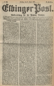Elbinger Post, Nr. 82, Freitag 9 April 1875, 2 Jh