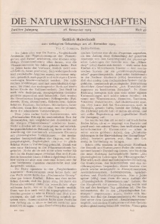 Die Naturwissenschaften. Wochenschrift..., 12. Jg. 1924, 28. November, Heft 48.