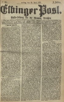 Elbinger Post, Nr. 93, Freitag 23 April 1875, 2 Jh