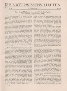 Die Naturwissenschaften. Wochenschrift..., 17. Jg. 1929, 18. Januar, Heft 3.