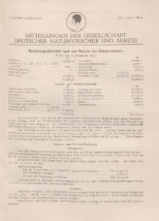 Mitteilungen der Gesellschaft Deutscher Naturforscher und Aerzte, 4. Jg. 1927, Juli, Nr 2.