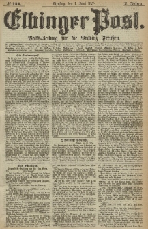 Elbinger Post, Nr. 124, Dienstag 1 Juni 1875, 2 Jh