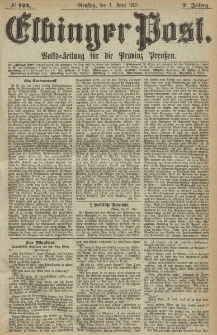 Elbinger Post, Nr. 124, Dienstag 1 Juni 1875, 2 Jh