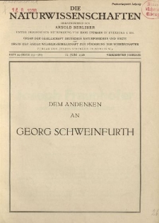 Die Naturwissenschaften. Wochenschrift..., 14. Jg. 1926, 11. Juni, Heft 24.