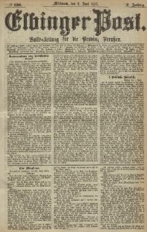 Elbinger Post, Nr. 125, Mittwoch 2 Juni 1875, 2 Jh