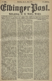 Elbinger Post, Nr. 129, Sonntag 6 Juni 1875, 2 Jh