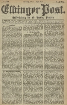 Elbinger Post, Nr. 130, Dienstag 8 Juni 1875, 2 Jh