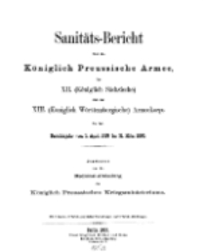 Sanitäts-Bericht über die Königlich Preussische Armee, 1889-1890
