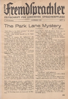 Der Fremdsprachler : Zeitschrift für lebendige Sprachen-Pflege Organ des Deutschen, 11. Jahrgang, Dezember 1934, Heft 12.