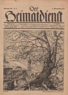 Der Heimatdienst : Mitteilungen der Reichszentrale für Heimatdienst, 7. Jahrgang, 1. Februarheft 1927, Nr 3.