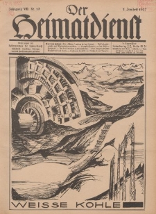 Der Heimatdienst : Mitteilungen der Reichszentrale für Heimatdienst, 7. Jahrgang, 2. Junilheft 1927, Nr 12.