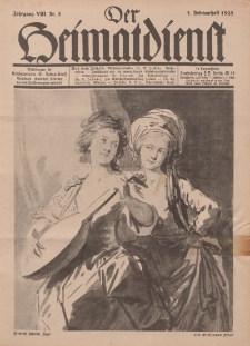 Der Heimatdienst : Mitteilungen der Reichszentrale für Heimatdienst, 8. Jahrgang, 1. Februarheft 1928, Nr 3.
