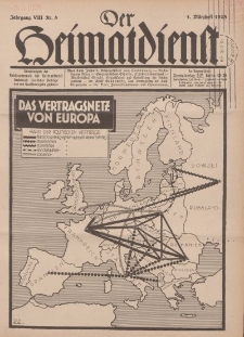 Der Heimatdienst : Mitteilungen der Reichszentrale für Heimatdienst, 8. Jahrgang, 1. Märzheft 1928, Nr 5.