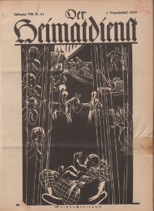 Der Heimatdienst : Mitteilungen der Reichszentrale für Heimatdienst, 8. Jahrgang, 2. Dezemberheft 1928, Nr 24.