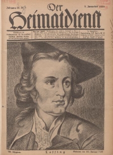 Der Heimatdienst : Mitteilungen der Reichszentrale für Heimatdienst, 9. Jahrgang, 2. Januarheft 1929, Nr 2.