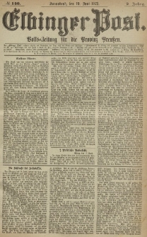 Elbinger Post, Nr. 140, Sonnabend 19 Juni 1875, 2 Jh