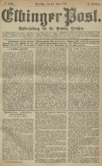 Elbinger Post, Nr. 141, Sonntag 20 Juni 1875, 2 Jh