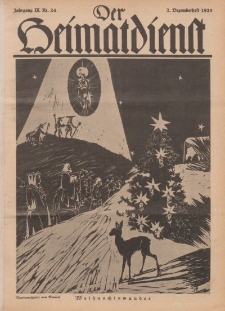 Der Heimatdienst : Mitteilungen der Reichszentrale für Heimatdienst, 9. Jahrgang, 2. Dezemberheft 1929, Nr 24.