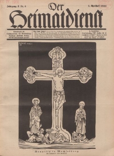 Der Heimatdienst : Mitteilungen der Reichszentrale für Heimatdienst, 10. Jahrgang, 2. Aprilheft 1930, Nr 8.