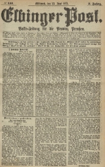 Elbinger Post, Nr. 143, Mittwoch 23 Juni 1875, 2 Jh