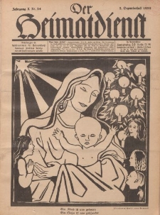 Der Heimatdienst : Mitteilungen der Reichszentrale für Heimatdienst, 10. Jahrgang, 2. Dezemberheft 1930, Nr 24.