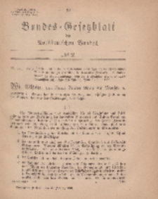 Bundes-Gesetzblatt des Norddeutschen Bundes, 1869, Nr 2.