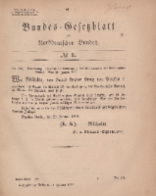 Bundes-Gesetzblatt des Norddeutschen Bundes, 1869, Nr 3.