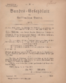 Bundes-Gesetzblatt des Norddeutschen Bundes, 1869, Nr 7.