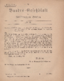 Bundes-Gesetzblatt des Norddeutschen Bundes, 1869, Nr 9.