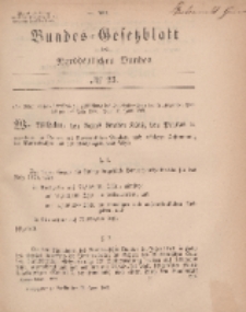 Bundes-Gesetzblatt des Norddeutschen Bundes, 1869, Nr 23.