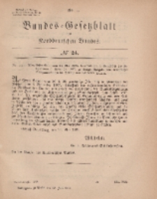 Bundes-Gesetzblatt des Norddeutschen Bundes, 1869, Nr 24.