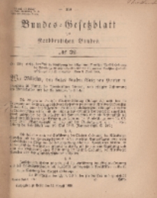 Bundes-Gesetzblatt des Norddeutschen Bundes, 1869, Nr 32.