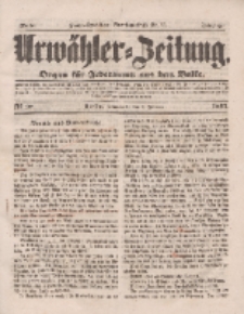 Urwähler-Zeitung : Organ für Jedermann aus dem Volke, Sonnabend, 1. Februar 1851, Nr. 27.