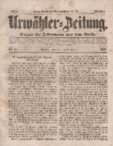 Urwähler-Zeitung : Organ für Jedermann aus dem Volke, Donnerstag, 6. Februar 1851, Nr. 31.