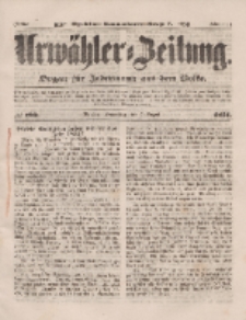 Urwähler-Zeitung : Organ für Jedermann aus dem Volke, Donnerstag, 7. August 1851, Nr. 180.
