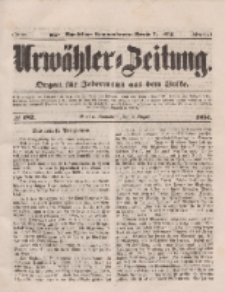 Urwähler-Zeitung : Organ für Jedermann aus dem Volke, Sonnabend, 9. August 1851, Nr. 182.