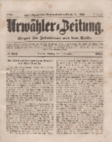Urwähler-Zeitung : Organ für Jedermann aus dem Volke, Sonntag, 7. September 1851, Nr. 207.