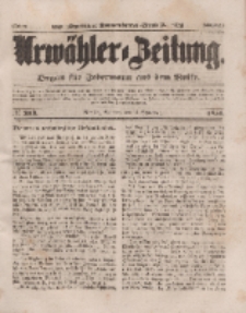 Urwähler-Zeitung : Organ für Jedermann aus dem Volke, Sonntag, 14. September 1851, Nr. 213.