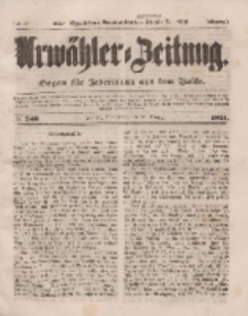 Urwähler-Zeitung : Organ für Jedermann aus dem Volke, Donnerstag, 16. Oktober 1851, Nr. 240.