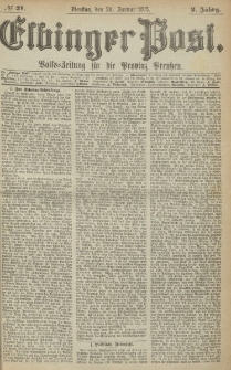 Elbinger Post, Nr. 21, Dienstag 26 Januar 1875, 2 Jh