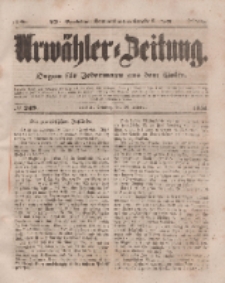 Urwähler-Zeitung : Organ für Jedermann aus dem Volke, Sonntag, 26. Oktober 1851, Nr. 249.