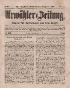 Urwähler-Zeitung : Organ für Jedermann aus dem Volke, Sonntag, 30. November 1851, Nr. 279.