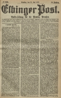 Elbinger Post, Nr. 160, Dienstag 13 Juli 1875, 2 Jh