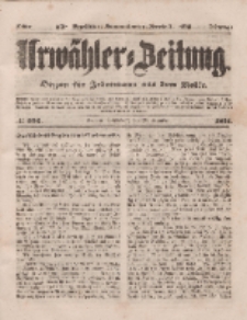 Urwähler-Zeitung : Organ für Jedermann aus dem Volke, Sonnabend, 20. Dezember 1851, Nr. 296.