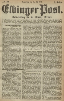 Elbinger Post, Nr. 162, Donnerstag 15 Juli 1875, 2 Jh