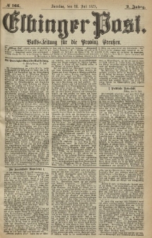 Elbinger Post, Nr. 165, Sonntag 18 Juli 1875, 2 Jh