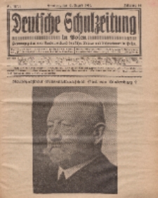 Deutsche Schulzeitung in Polen, 14. Jahrgang. 15. August 1934, Nr 10/11.