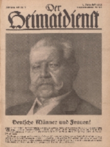 Der Heimatdienst : Mitteilungen der Reichszentrale für Heimatdienst, 12. Jahrgang, 1. Januarheft 1932, Nr 1.