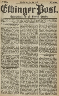 Elbinger Post, Nr. 166, Dienstag 20 Juli 1875, 2 Jh