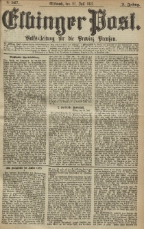 Elbinger Post, Nr. 167, Mittwoch 21 Juli 1875, 2 Jh